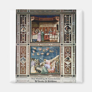 Die Hochzeit bei Cana senken durch Giotto Di Magnet