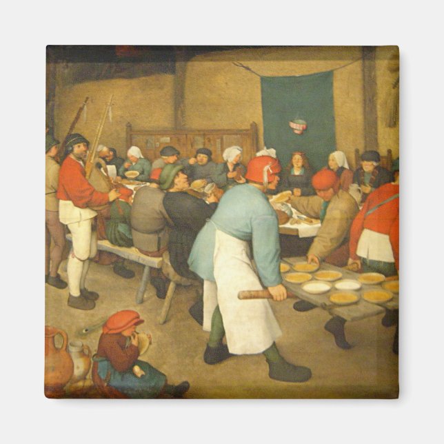 Die Hochzeit der Bauern - 1568 Magnet (Vorne)