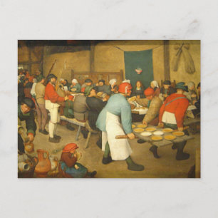 Die Hochzeit der Bauern - 1568 Postkarte