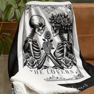 Die Hochzeit der Lovers Tarot Card Skelettons Mono Sherpadecke