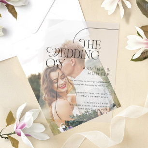 Die Hochzeit der Minimal Modern Black Script Hochz