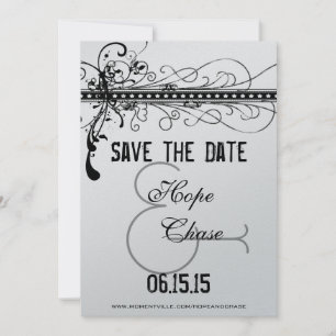 Die Hochzeit der schwarzen mittelalterlichen Renai Save The Date
