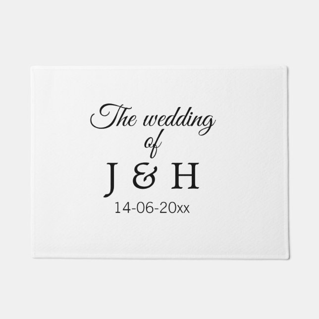 Die Hochzeit des Begleiters des Pärchens Anfangsbu Fußmatte (Vorderseite)