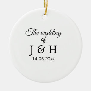 Die Hochzeit des Begleiters des Pärchens Anfangsbu Keramik Ornament