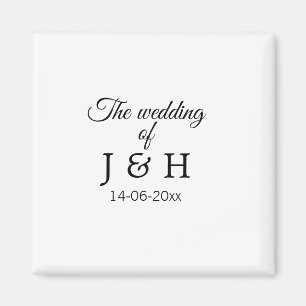 Die Hochzeit des Begleiters des Pärchens Anfangsbu Magnet