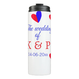 Die Hochzeit des Begleiters des Pärchens Anfangsbu Thermosbecher