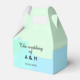 Die Hochzeit des Paares Anfangsbuchstabe des Namen Geschenkschachtel