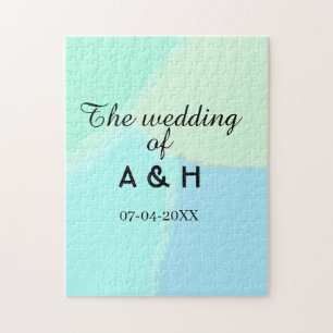 Die Hochzeit des Paares Anfangsbuchstabe des Namen Puzzle