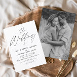 Die Hochzeit des Weißen Schwarzen Fotos Elegante E Einladung<br><div class="desc">Die Hochzeit von Schwarz/Weiß-Hochzeitsfrühling oder Sommer-Hochzeit Foto oder Picture Invitations - beinhaltet eine wunderschöne und elegante Schrift-Typografie mit einer modernen,  einfachen und klassischen Farbe für die Hochzeitsfeier.</div>
