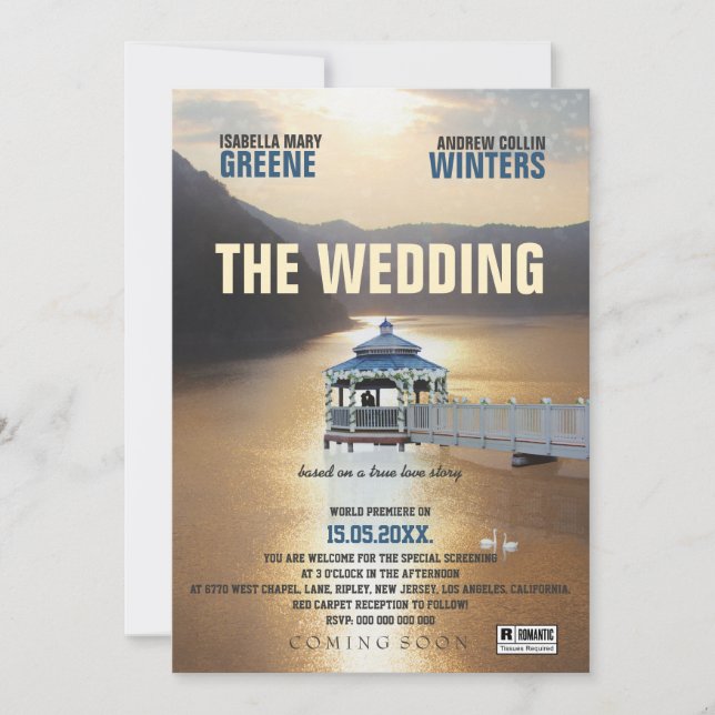 Die Hochzeit Einladung (Vorderseite)