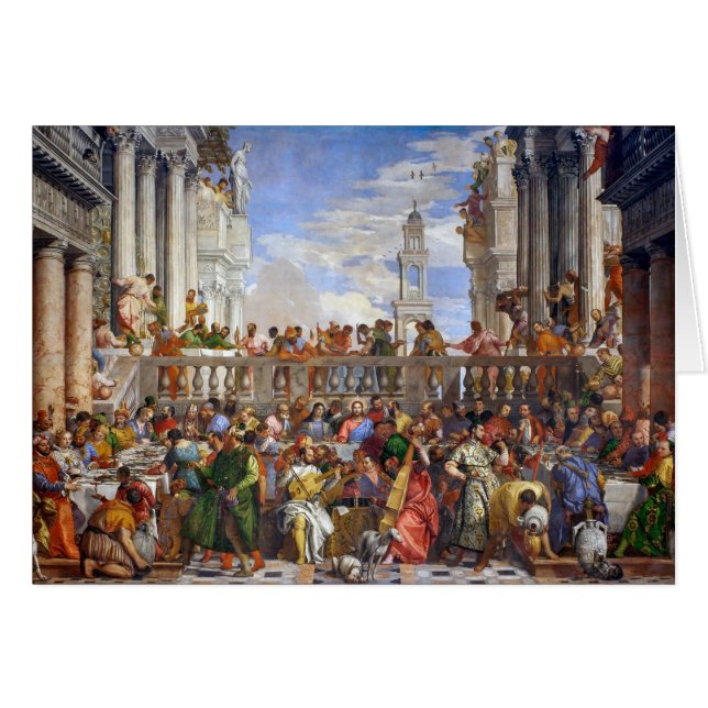 Die Hochzeit in Cana | Paolo Veronese | (Vorderseite (Horizontal))