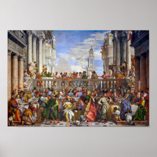Die Hochzeit in Cana   Paolo Veronese   Poster