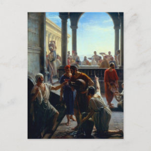 Die Hochzeit in Cana von Carl Bloch Postcard Postkarte