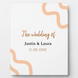 Die Hochzeit von add Braut Bräutigam Name Datum Pf Fotoplatte