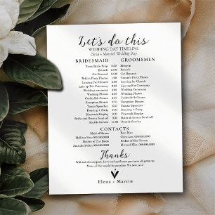Die Hochzeit von Bridal Timeline