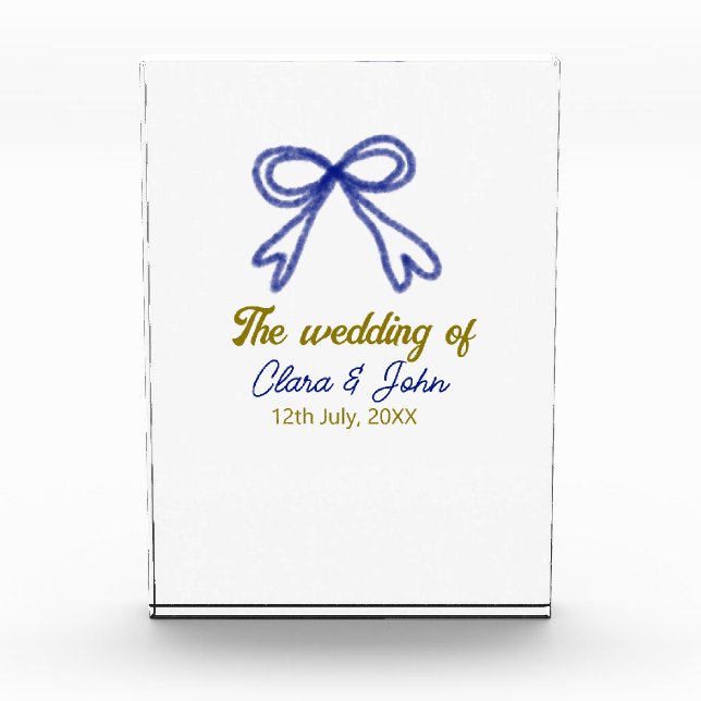 Die Hochzeit von Goldmedaille Fotoblock (Vorderseite)