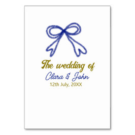 Die Hochzeit von Goldmedaille Tischnummer