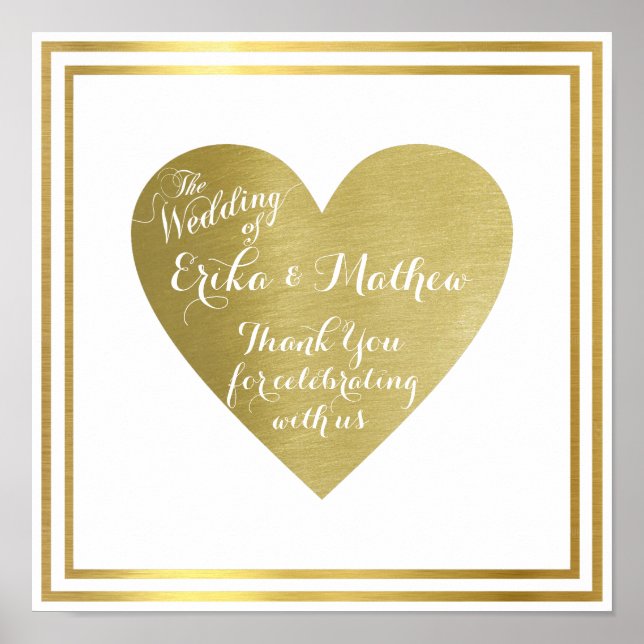 die Hochzeit von (Paar Namen), Empfang Liebe Poster (Vorne)