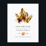 Die Hochzeit von Tigeraugen rettet das Datum Flyer<br><div class="desc">Aquarell Tiger Augenkristall thematische Hochzeit speichern Sie die Dattelkarte. Bitte beachten Sie,  dass diese Haushaltseinladung auf Flyer-Papier steht und sehr dünn ist. Umschläge sind nicht enthalten. Für dickere Einladungen mit Umschlägen und passenden Produkten zum selben Thema lesen Sie bitte die unten stehende Kollektion.</div>