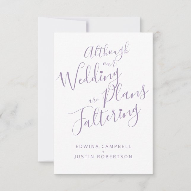 Die Hochzeit wurde zu einem kleinen, umgesetzten P (Vorderseite)