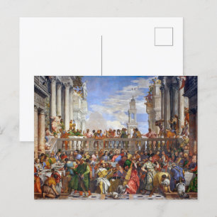 Die Hochzeit zu Kana Paolo Veronese Postkarte