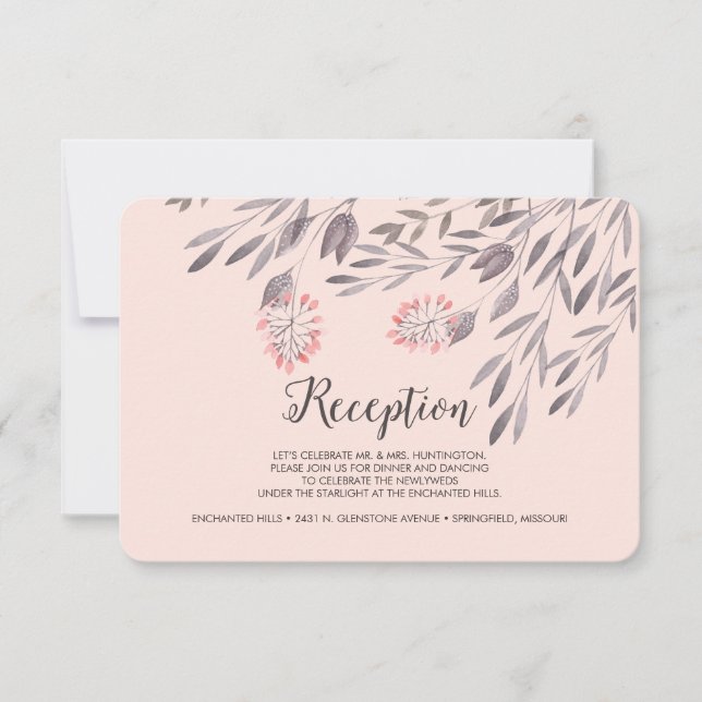 Die Hochzeitsempfehlung für Mitternacht Einladung (Vorderseite)