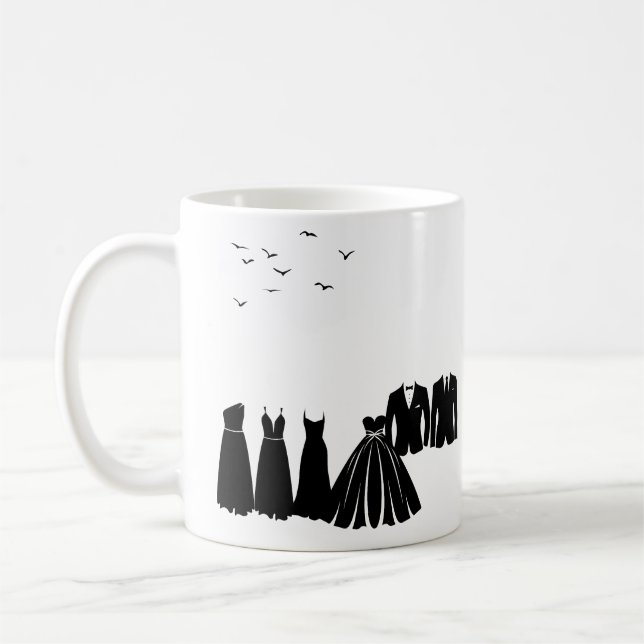 Die Hochzeitsfeier Kaffeetasse (Links)