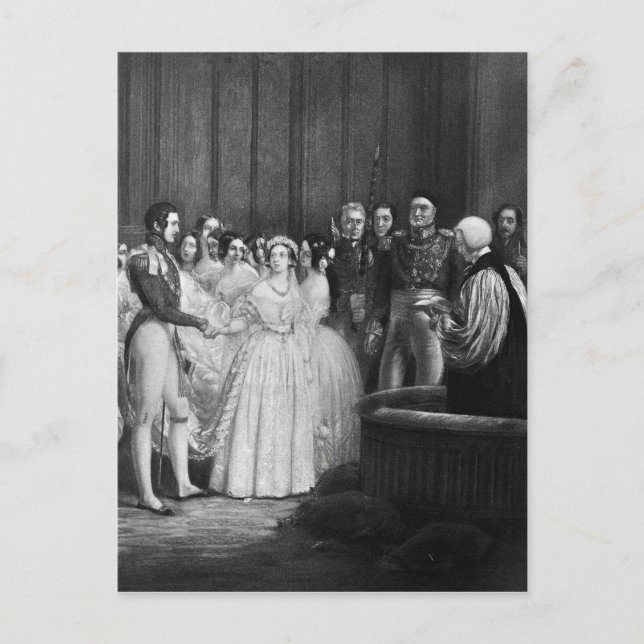 Die Hochzeitsfeier Postkarte (Vorderseite)