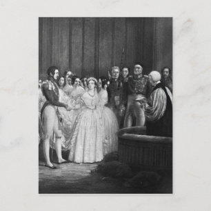 Die Hochzeitsfeier Postkarte