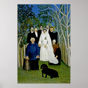 Die Hochzeitsfeier von Henri Rousseau Poster