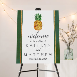 Die Hochzeitskollektion der Ananas mit tropischen
