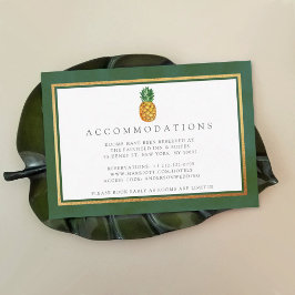 Die Hochzeitskollektion der Ananas mit tropischen  Begleitkarte