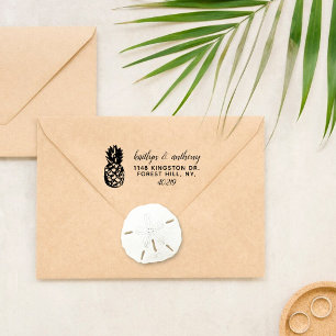 Die Hochzeitskollektion der Ananas mit tropischen Permastempel