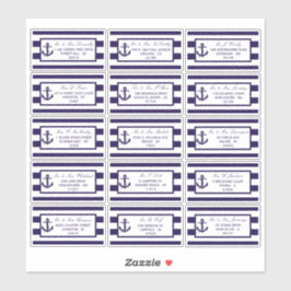 Die Hochzeitskollektion der Nautischen Seestreitkr Aufkleber