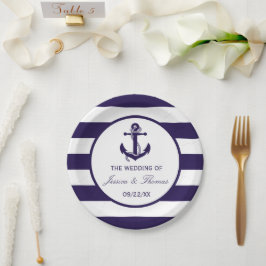 Die Hochzeitskollektion der Nautischen Seestreitkr Pappteller