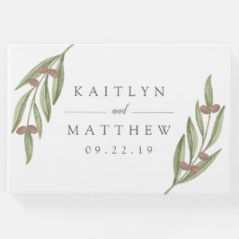 Die Hochzeitskollektion der Olivenzweige Gästebuch