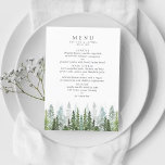 Die Hochzeitskollektion der Pinienwälder Menükarte<br><div class="desc">Feiern Sie stilvoll mit diesen stilvollen und sehr trendigen Hochzeitsmenükarten. Dieses Design lässt sich leicht mit Ihrer speziellen Veranstaltungssprache personalisieren und Ihre Gäste werden begeistert sein,  wenn sie diese fantastischen Menüs sehen.</div>