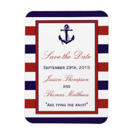 Die Hochzeitskollektion der roten und der Marine Magnet