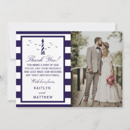 Die Hochzeitskollektion des Leuchtturms Dankeskarte