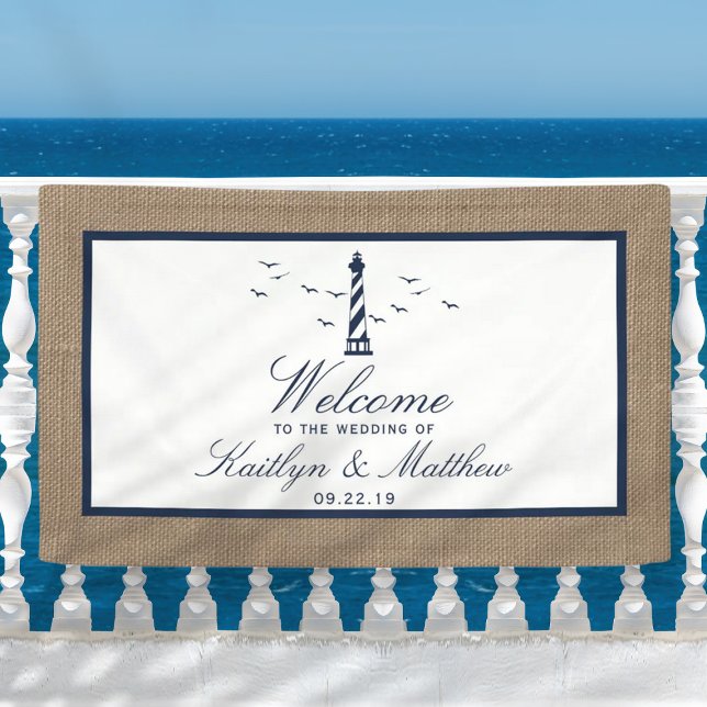 Die Hochzeitskollektion des Nautical Lighthouse Bu Banner (Von Creator hochgeladen)
