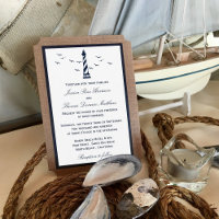 Die Hochzeitskollektion des Nautical Lighthouse Bu