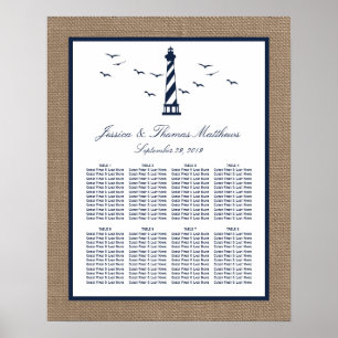 Die Hochzeitskollektion des Nautical Lighthouse Bu Poster