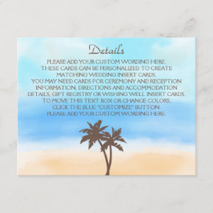 Die Hochzeitskollektion des Strandbades Begleitkarte