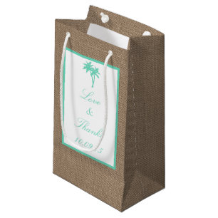 Die Hochzeitskollektion des tropischen Palmen Tree Kleine Geschenktüte