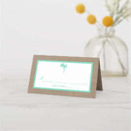 Die Hochzeitskollektion des tropischen Palmen Tree Platzkarte