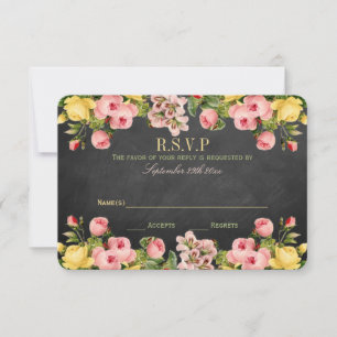 Die Hochzeitskollektion mit Vintagen Blumenkästen RSVP Karte