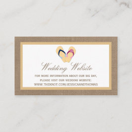 Die Hochzeitskollektion von Dreh-Flop Sand Beach B Begleitkarte