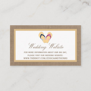 Die Hochzeitskollektion von Dreh-Flop Sand Beach B Begleitkarte