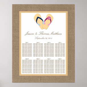 Die Hochzeitskollektion von Dreh-Flop Sand Beach B Poster