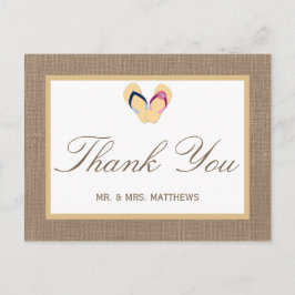 Die Hochzeitskollektion von Dreh-Flop Sand Beach B Postkarte